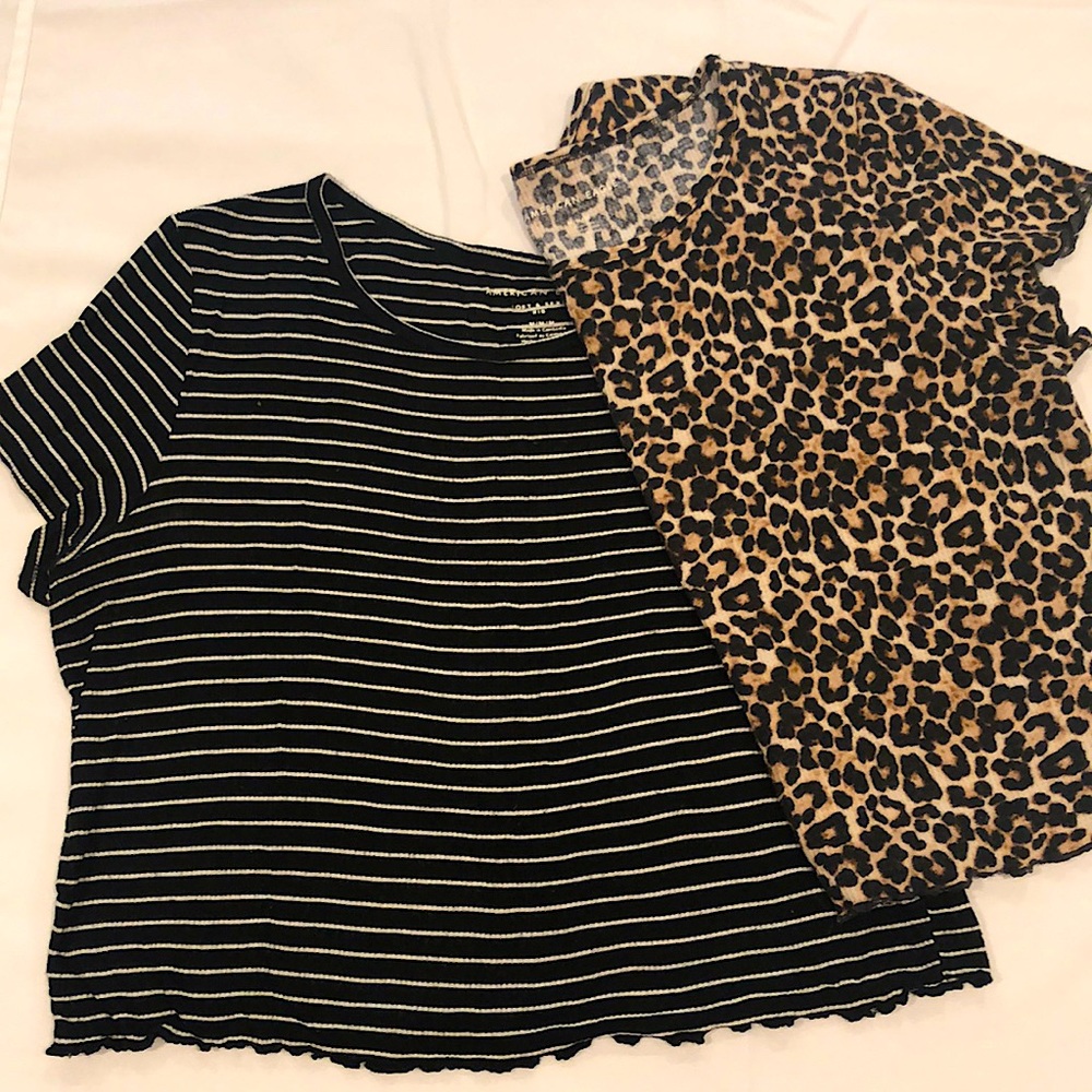 Two crop tops from American Eagle